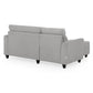 Zivo Plus Cloudy Gray Fabric Sofa Set