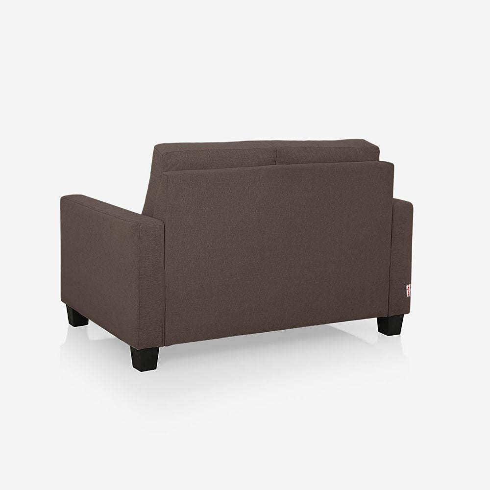 Ease Fabric Sofa | 2 seater | Saddle Brown |  Duroflex Furniture