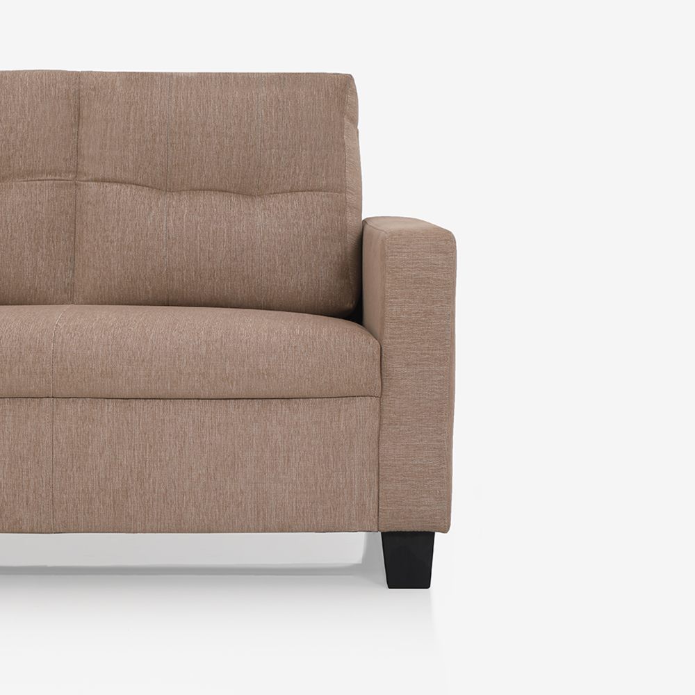 Ease Brown Fabric 2 Seater Sofa
