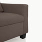 Ease Saddle Brown Fabric 2 Seater Sofa