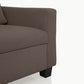 Ease Saddle Brown Fabric Sofa