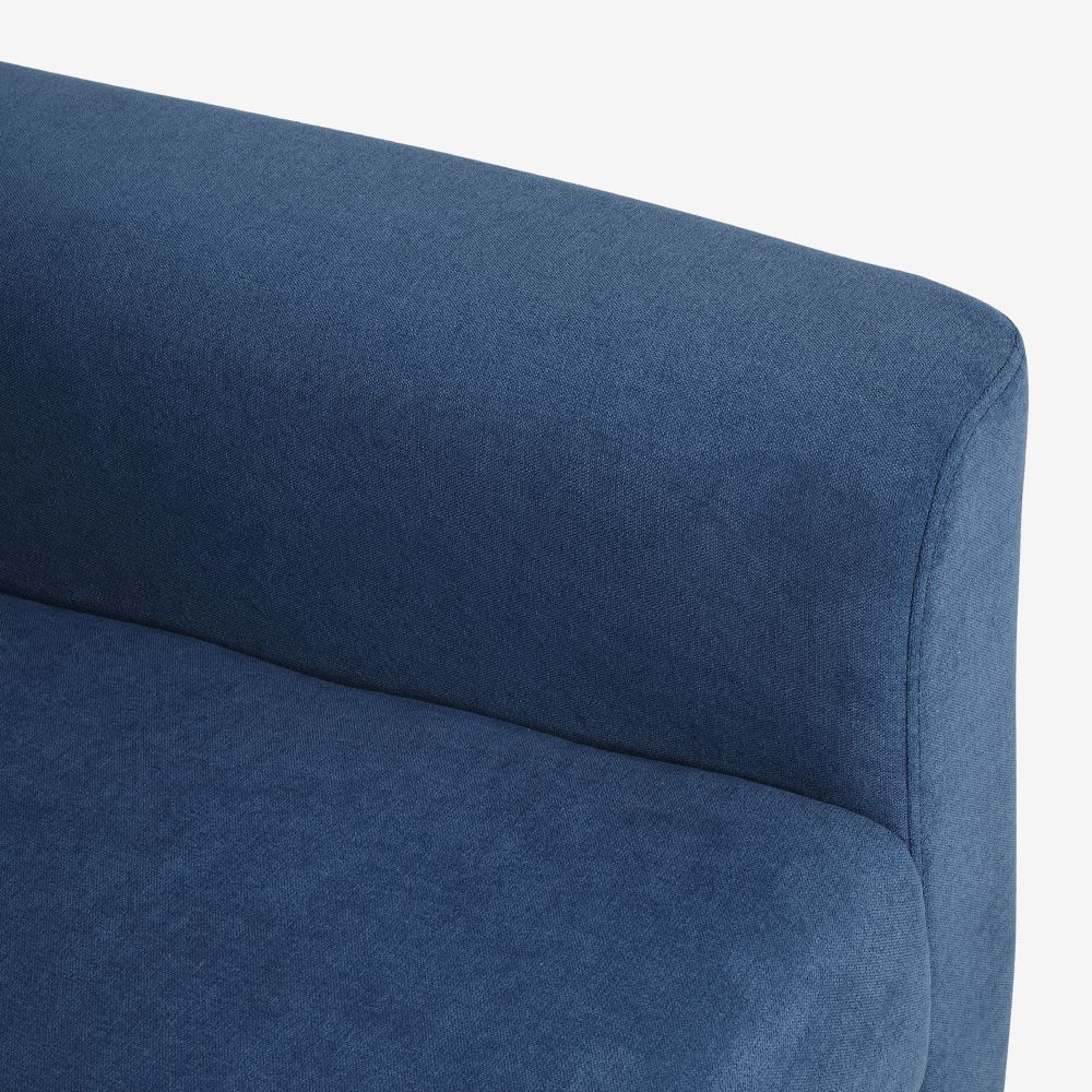 Utopia Blue Fabric 2 Seater Sofa