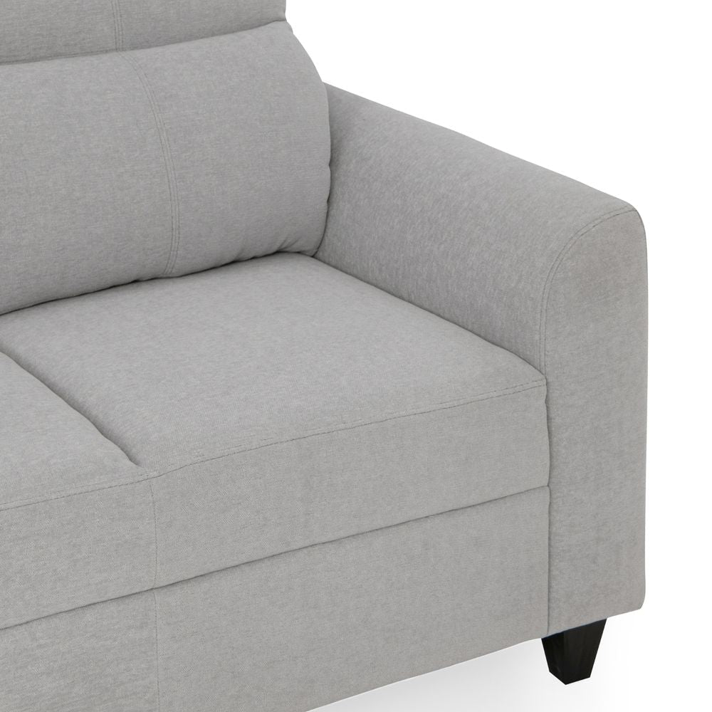 Zivo Plus Cloudy Gray Fabric 2 Seater Sofa