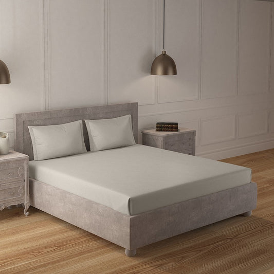 Moon Beam 100% Cotton 300 TC Satin Bedsheet Set