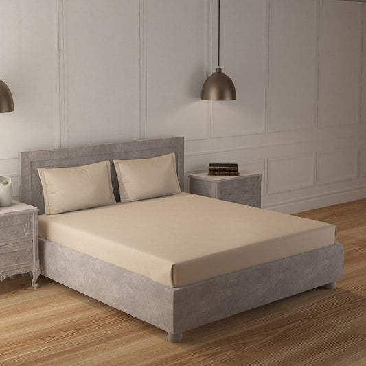 Frappe 100% Cotton 300 TC Satin Bedsheet Set