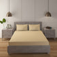Italian Straw 100% Cotton 200 TC Solid Bedsheet Set