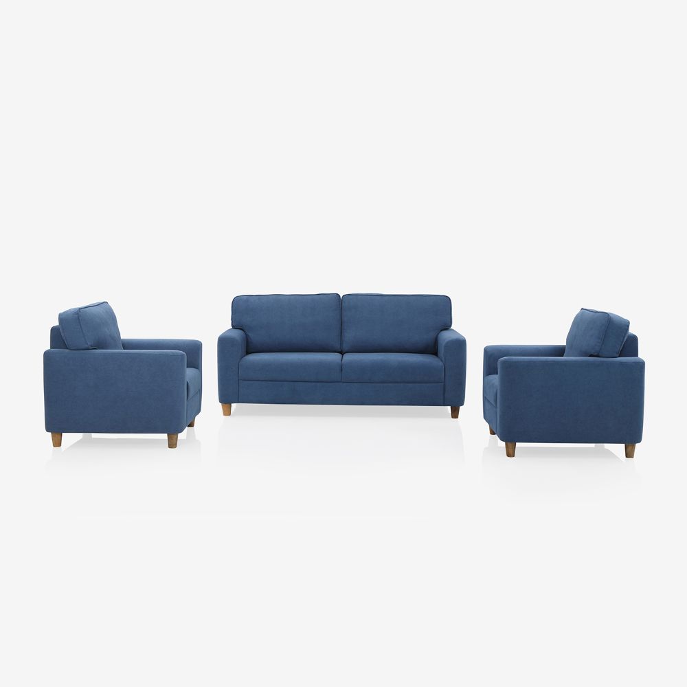 Utopia Blue Fabric Sofa