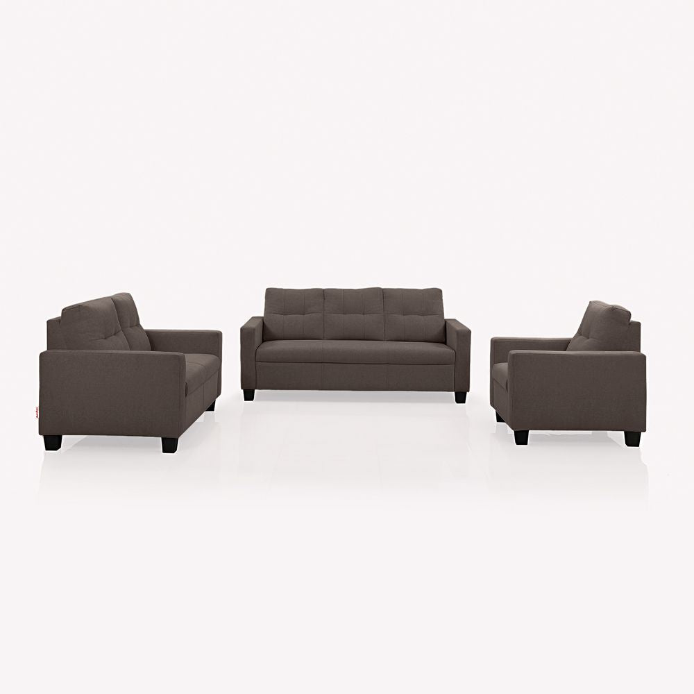 Ease Saddle Brown Fabric Sofa