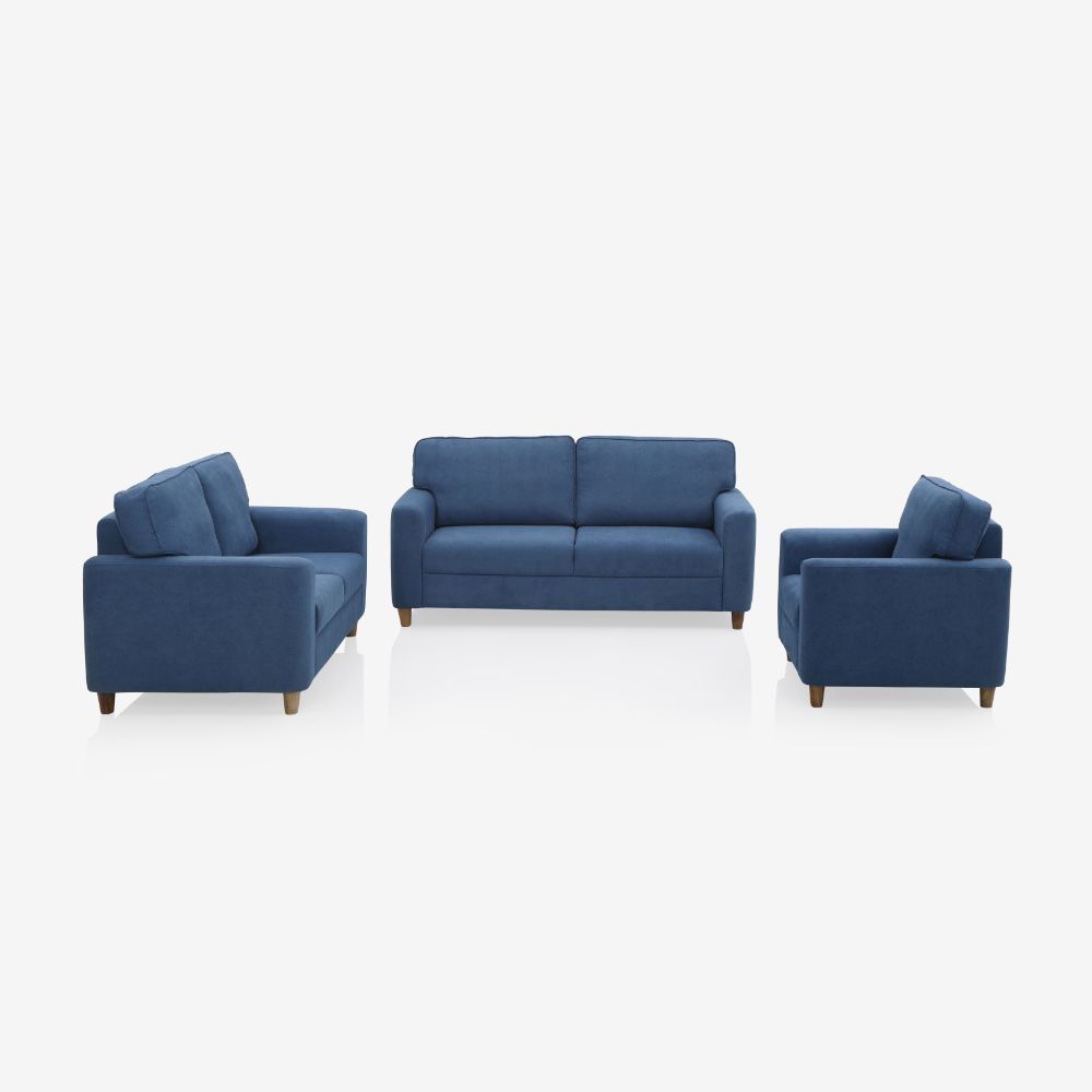 Utopia Blue Fabric Sofa