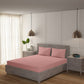 Rose Tan 100% Cotton 200 TC Solid Bedsheet Set