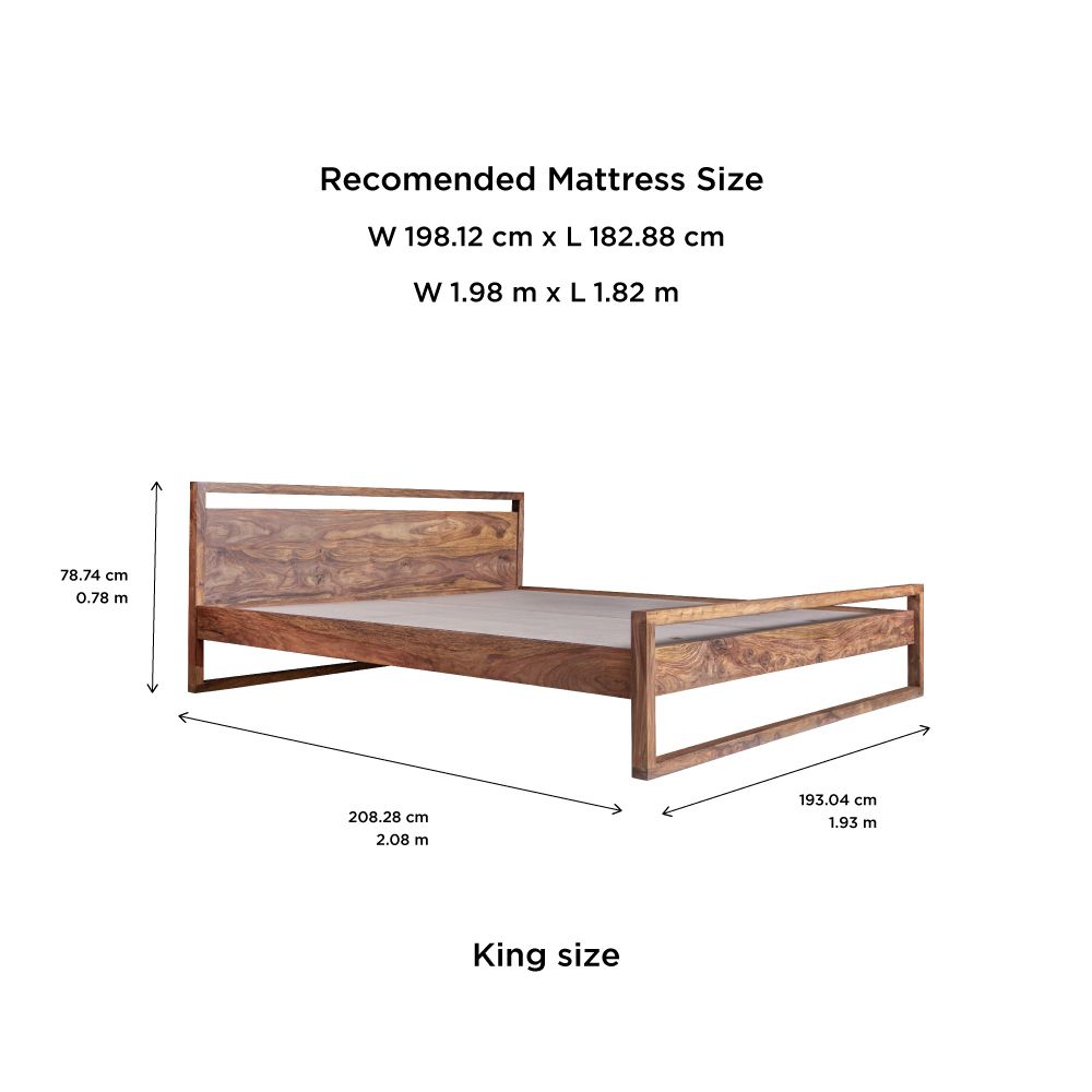 Synergy Sheesham Wood Bed