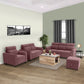 Zivo Plus Dusky Pink Fabric Sofa Set