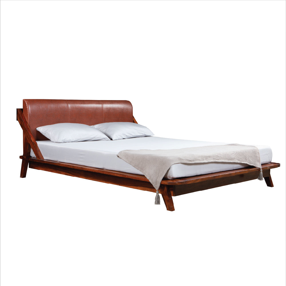 Plush Sheesham Wood Bed