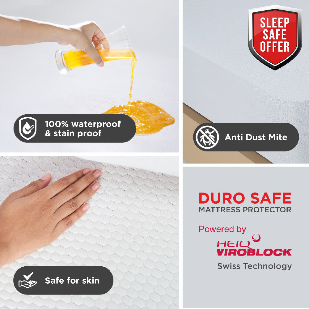 Duroflex Duro Safe - Antiviral Mattress Protector