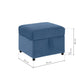 Twilight Blue Ottoman