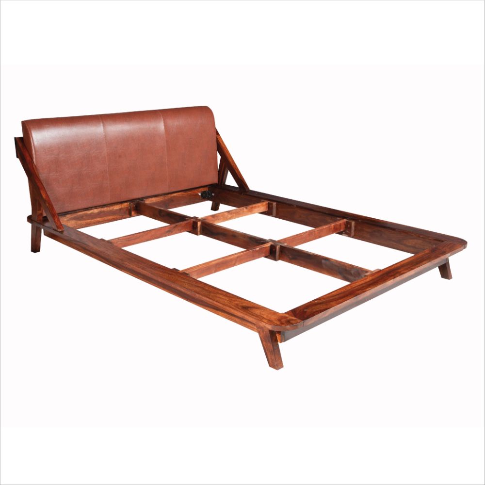 Plush Sheesham Wood Bed