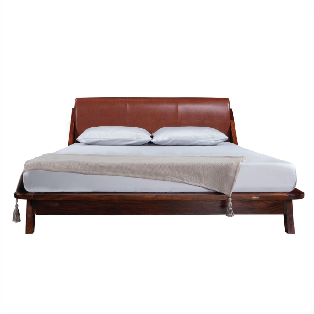 Plush Sheesham Wood Bed