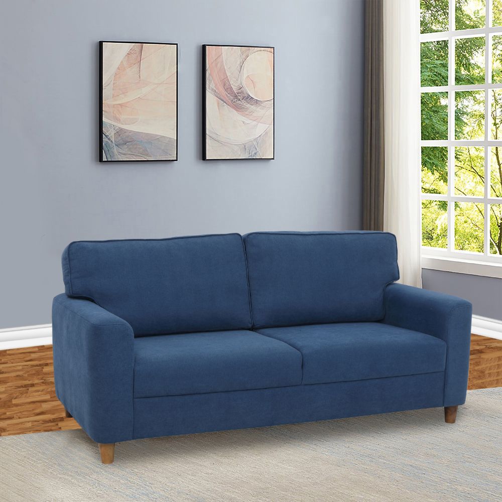 Utopia Blue Fabric Sofa