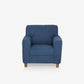 Utopia Blue Fabric Sofa