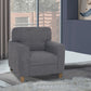 Utopia Grey Fabric Sofa