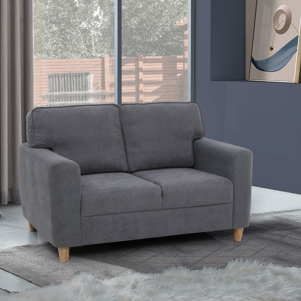 Utopia Fabric Sofa | 2 seater | Grey |  Duroflex Furniture