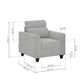 Zivo Plus Cloudy Gray Fabric Sofa Set