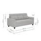 Zivo Plus Cloudy Gray Fabric Sofa Set