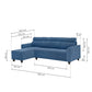 Zivo Plus Twilight Blue Fabric Sofa Set