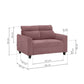 Zivo Plus Dusky Pink Fabric 2 Seater Sofa