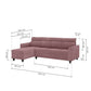 Zivo Plus Dusky Pink Fabric Sofa Set