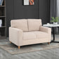 Utopia Beige Fabric 2 Seater Sofa